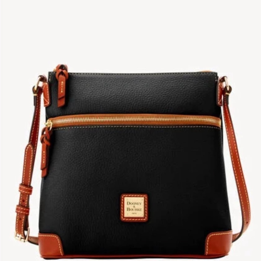 Dooney & Bourke Tan Shoulder Bag with Red Interior - Picture 3 of 3
